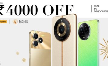 realme announces its realme Festive Days sale, bringing offers on various smartphones with discounts up to INR 23,000 off and AIOT starting from INR 2,999 on Flipkart, Amazon.in, realme.com