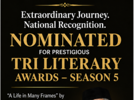 A Journey of Leadership, Humanity and Resilience Earns “A Life in Many Frames” a Prestigious TRI Literary Awards – Season 5 Nomination