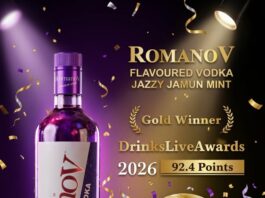 Romanov Jazzy Jamun Mint Triumphs with Gold at DrinksLive Awards 2026